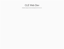 Tablet Screenshot of clewebdev.com